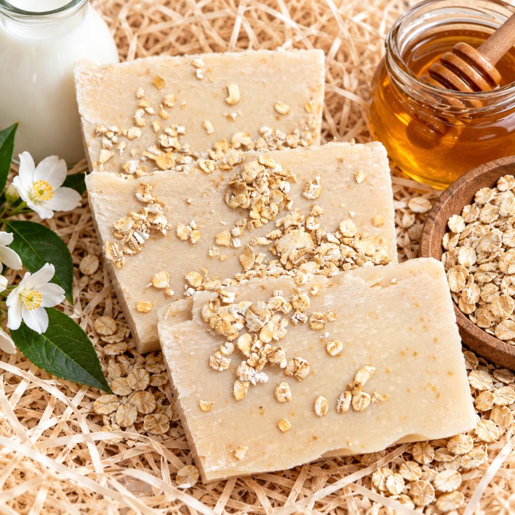 Goats Milk with Honey and Oatmeal Soap